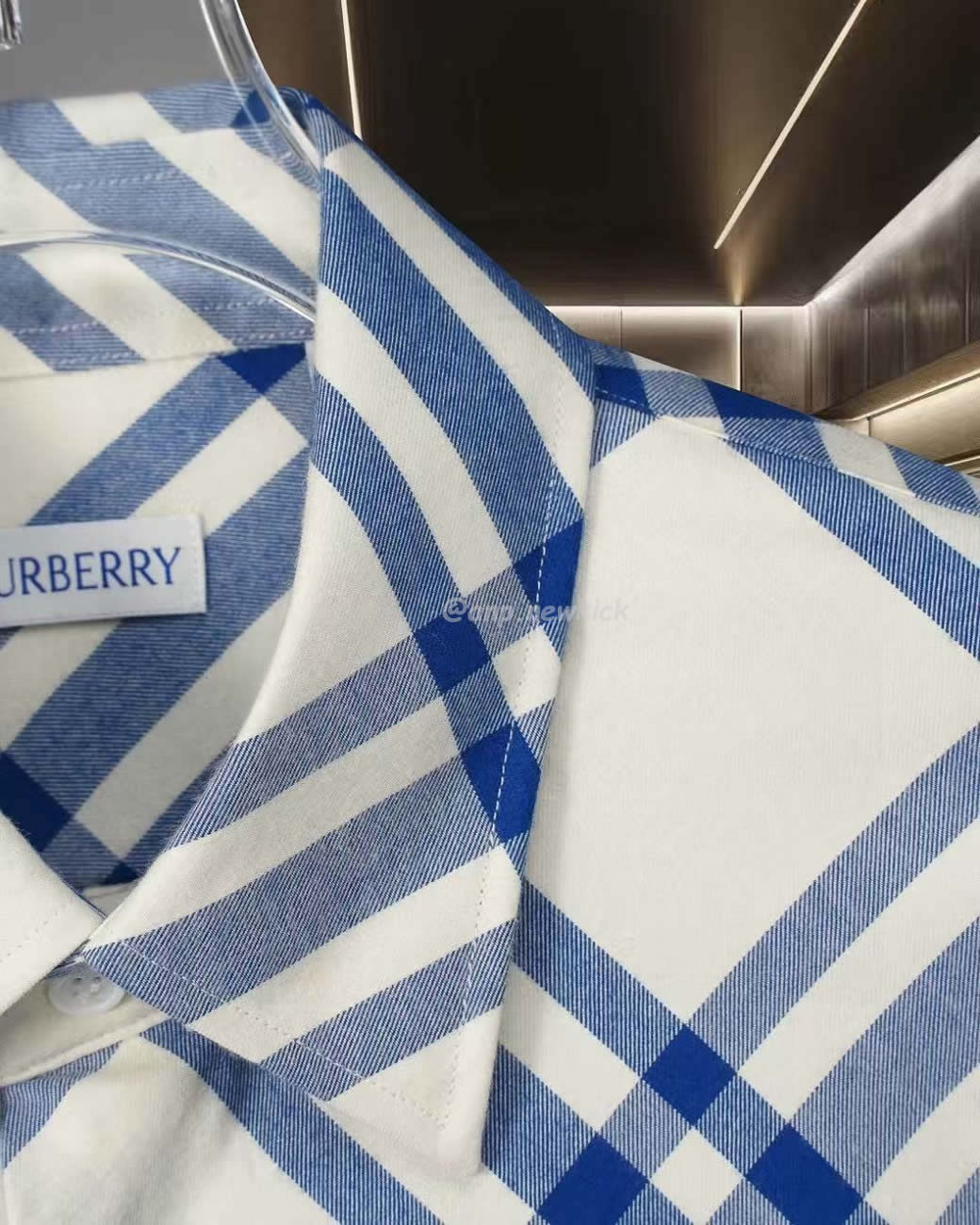 Burberry Check Cotton Shirt In Salt Check (2) - www.newkick.vip